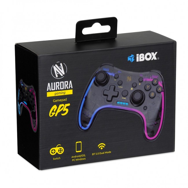 iBox IGP5 Gaming Controller Black Bluetooth Gamepad Analogue / Digital Android, Nintendo Switch, Nintendo Switch Lite, Nintendo Switch OLED, PC, iOS iBox IGP5 Gaming Controller Black Bluetooth Gamepad Analogue / Digital Android, Nintendo Switch, Nintendo Switch Lite, Nintendo Switch OLED, PC, iOS