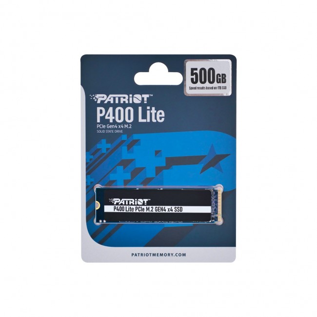 Patriot Memory P400 Lite 500 GB M.2 PCI Express 4.0 NVMe Patriot Memory P400 Lite 500 GB M.2 PCI Express 4.0 NVMe