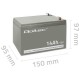 Qoltec 53045 AGM battery | 12V | 14Ah Qoltec 53045 AGM battery | 12V | 14Ah