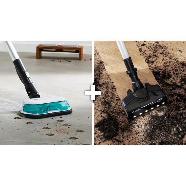 Bosch BCS71HYG4 Cordless 2-in-1 hoover, vacuuming and mopping Unlimited 7 ProHygienic Aqua White Bosch BCS71HYG4 Cordless 2-in-1 hoover, vacuuming and mopping Unlimited 7 ProHygienic Aqua White