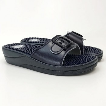 Women's flip-flops Scholl new massage, navy blue, size 37