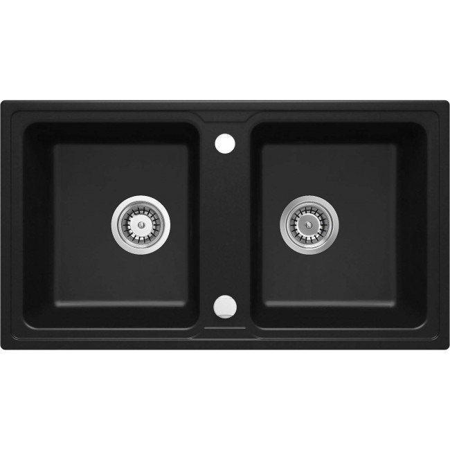 2-bowl granite sink