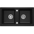 2-bowl granite sink