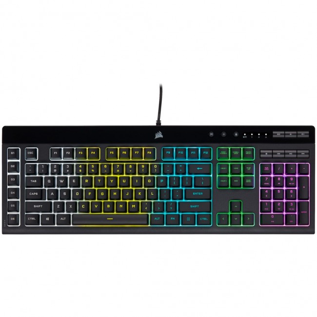 Corsair K55 RGB PRO keyboard Gaming USB QWERTZ German Black