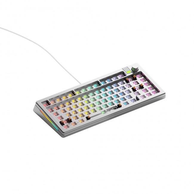 Glorious Gaming GMMK 3 PRO 75% Barebones Wired Silver - US Glorious Gaming GMMK 3 PRO 75% Barebones Wired Silver - US