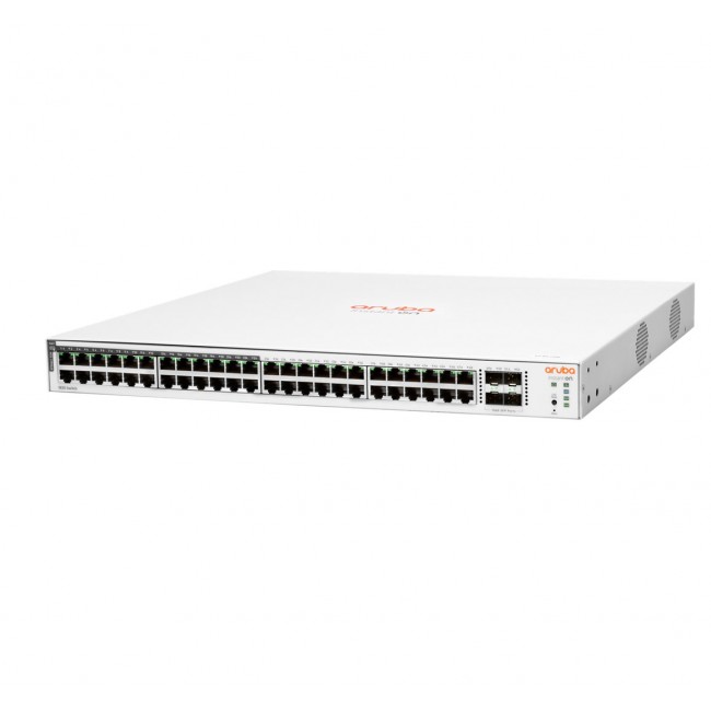 HPE Aruba Networking Aruba Instant On 1830 48G 24p Class4 PoE 4SFP 370W Managed L2 Gigabit Ethernet (10/100/1000) Power over Ethernet (PoE) 1U HPE Aruba Networking Aruba Instant On 1830 48G 24p Class4 PoE 4SFP 370W Managed L2 Gigabit Ethernet (10/100/1000) Power over Ethernet (PoE) 1U