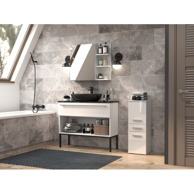 Topeshop NEL V DDS BIEL PO bathroom storage cabinet White