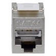 Equip Cat.6A Slim Keystone Jack, Toolfree, Shielded, 8pcs/set