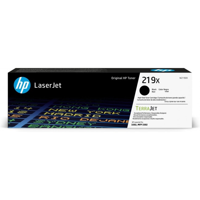 HP 219X High Yield Black Original LaserJet Toner Cartridge HP 219X High Yield Black Original LaserJet Toner Cartridge