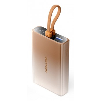 Vention 10000mAh Power Bank (USB-C + Lightning + USB-A) 22.5W LED Display Type