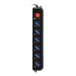 Techly Power Strip 6 Sockets Black with VDE Plug IUPS-PCP-6V Techly Power Strip 6 Sockets Black with VDE Plug IUPS-PCP-6V