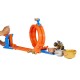 Hot Wheels Monster Trucks Loop-And-Flip Trophy Challenge Playset & Die-Cast Bigfoot Toy Truck
