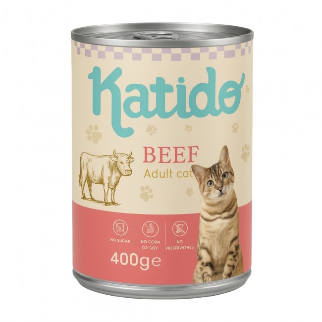 KATIDO Beef - wet cat food - 400g