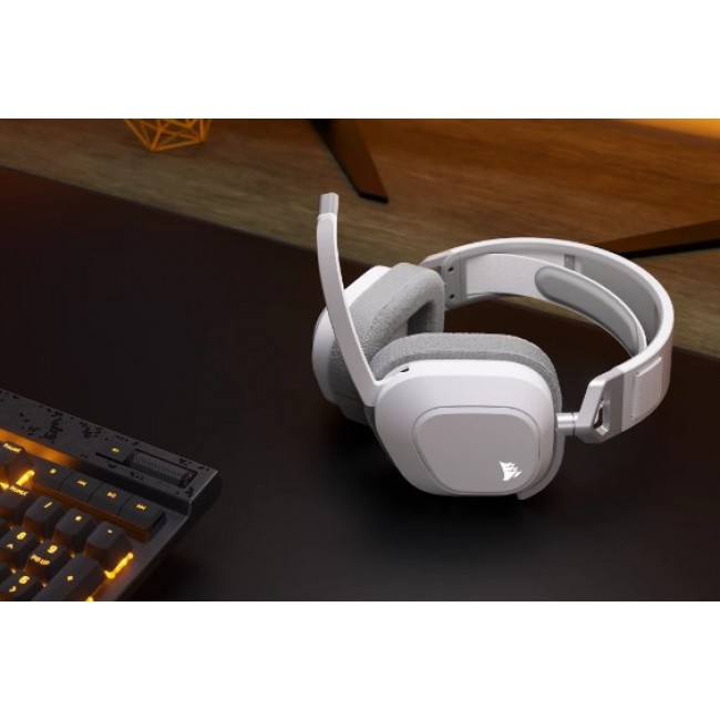 Corsair CA-9011296-EU headphones/headset Wireless Head-band Gaming Bluetooth White