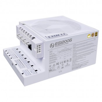 Lian Li EDGE GOLD 1200 80 PLUS Gold Netzteil, PCIe 5.1, ATX 3.1 - 1.200 Watt, wei , inkl. USB-Hub