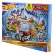 Hot Wheels 2026 Advent Calendar, 10 Toy Vehicles in 1:64 Scale, 14 Accessories & 10 Ornament Clips