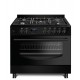 Gas-electric Cooker Ravanson KWGE-K90 Cheff Modern (black)