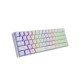 Genesis THOR 660 RGB Gaming keyboard, RGB LED light, US, White, Wireless/Wired, Wireless connection, Gateron Red Switch