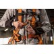 Belay kit with waist belt and shock absorber Belay kit with waist belt and shock absorber