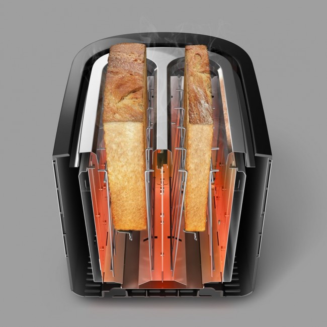 Philips Viva Collection HD2635/90 toaster 7 2 slice(s) Black, Titanium