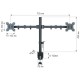 Techly ICA-LCD 382-D monitor mount / stand 68.6 cm (27 Techly ICA-LCD 382-D monitor mount / stand 68.6 cm (27