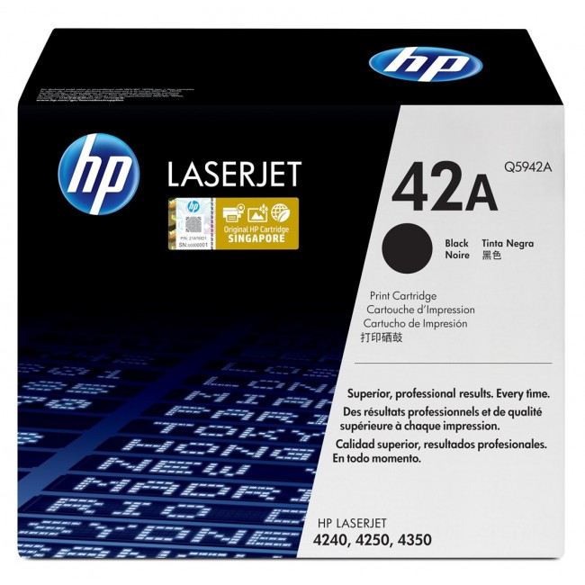 HP 42A Black Original LaserJet Toner Cartridge HP 42A Black Original LaserJet Toner Cartridge