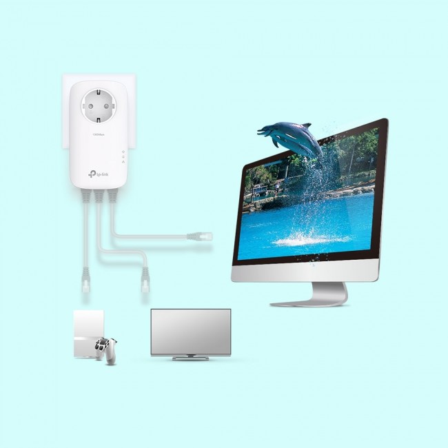TP-Link TL-PA8033P KIT PowerLine network adapter 1300 Mbit/s Ethernet LAN White 2 pc(s) TP-Link TL-PA8033P KIT PowerLine network adapter 1300 Mbit/s Ethernet LAN White 2 pc(s)