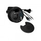 ICY BOX IB-HUB1430-CR socket-outlet Black