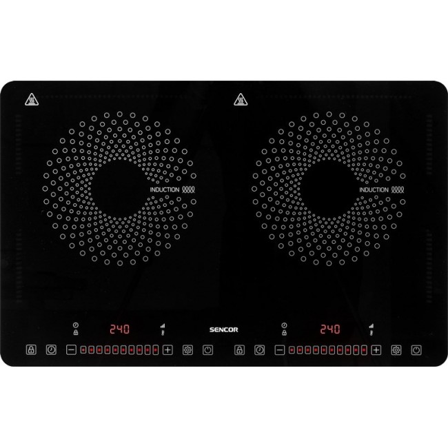 Sencor SCP 4501BK Black Countertop 56 cm Zone induction hob 2 zone(s)