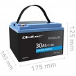 Battery LiFePO4 12.8V 30Ah 384Wh w/ BMS