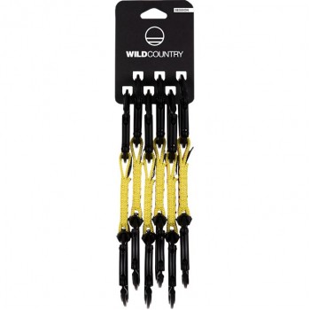 Wild Country 40-0000002003-0975-2 climbing carabiner Locking carabiner Black, Yellow 6 pc(s)
