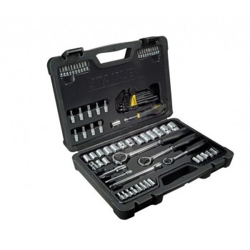 Stanley 80 Part-Size Socket Set 1/4, 3/8, 1/2