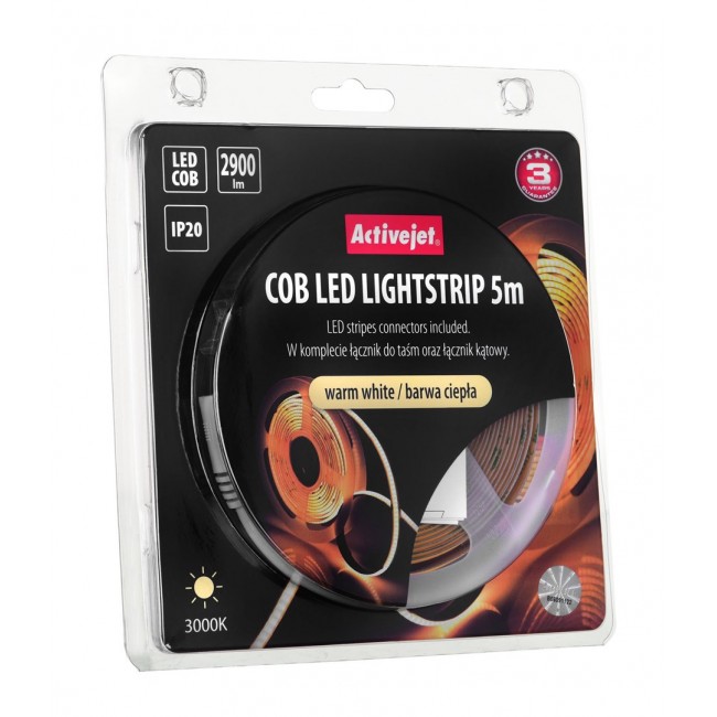 Activejet AJE-COB 5m ciep strip light Universal strip light Indoor Activejet AJE-COB 5m ciep strip light Universal strip light Indoor