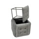 Puff-transformer 5in1 - 5 stools in 1 pouffe grey velvet