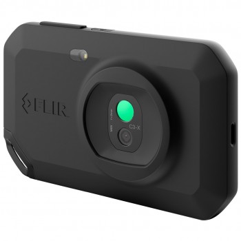 FLIR C3-X thermal imaging camera Black 1800 mAh Vanadium Oxide Uncooled Focal Plane Arrays Built-in display 128 x 96 pixels LCD 640 x 480 pixels