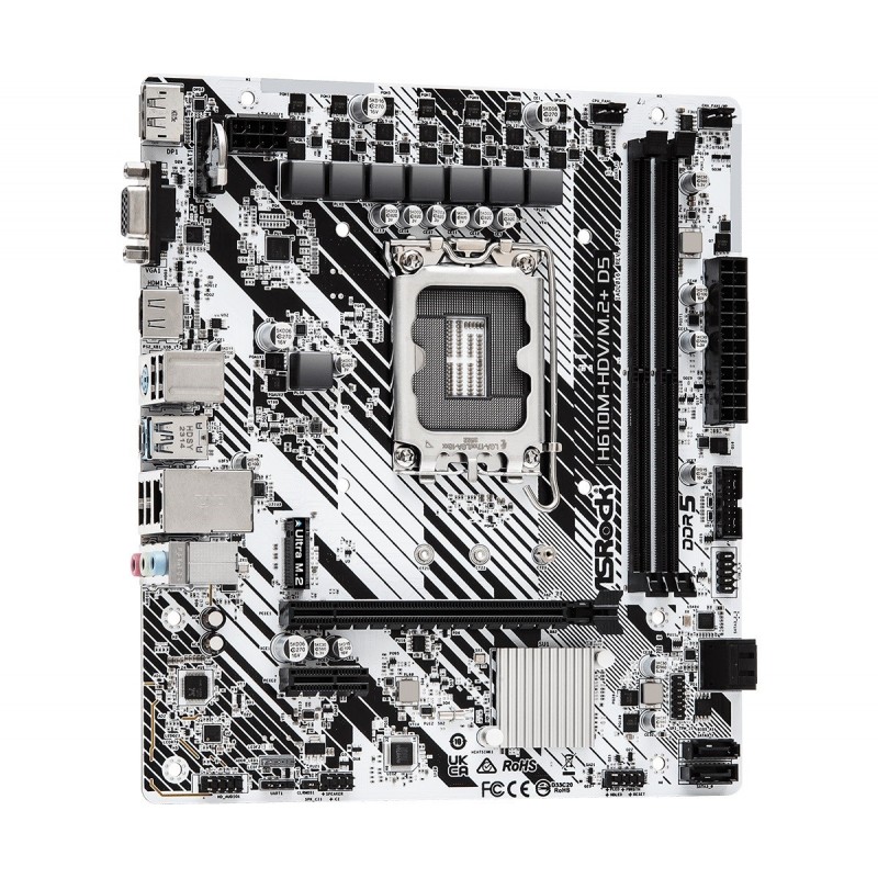 Asrock H610M-HDV/M.2+ D5 Intel H610 LGA 1700 micro ATX Asrock H610M-HDV/M.2+ D5 Intel H610 LGA 1700 micro ATX