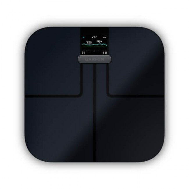 Garmin Index S2 Rectangle Black Electronic personal scale Garmin Index S2 Rectangle Black Electronic personal scale