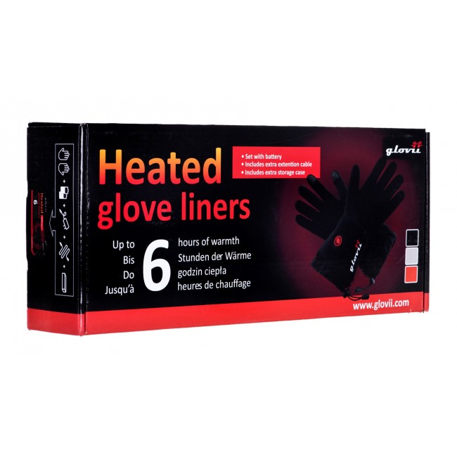 Glovii universal heated gloves black S-M Glovii universal heated gloves black S-M