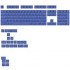 Glorious GPBT Basics Keycaps, ANSI Layout (US), PBT, Dye-Sub - Mana Blue