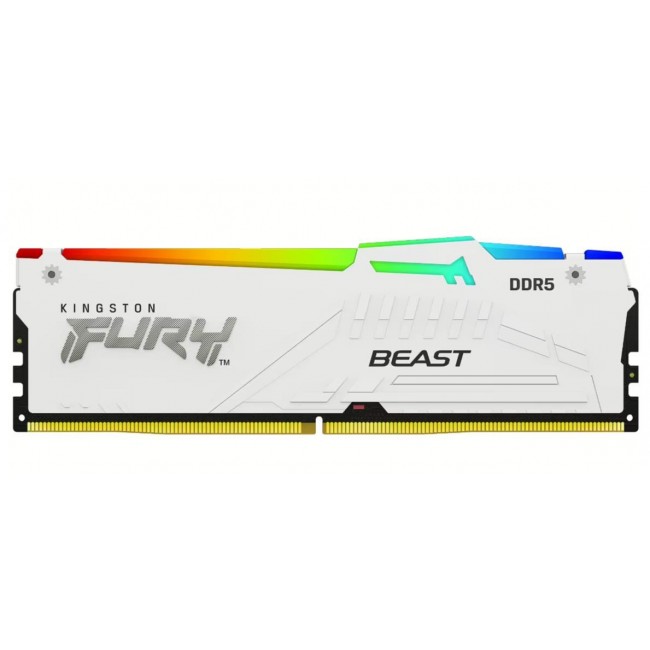 Kingston Technology FURY Beast 16GB 6000MT/s DDR5 CL36 DIMM White RGB EXPO