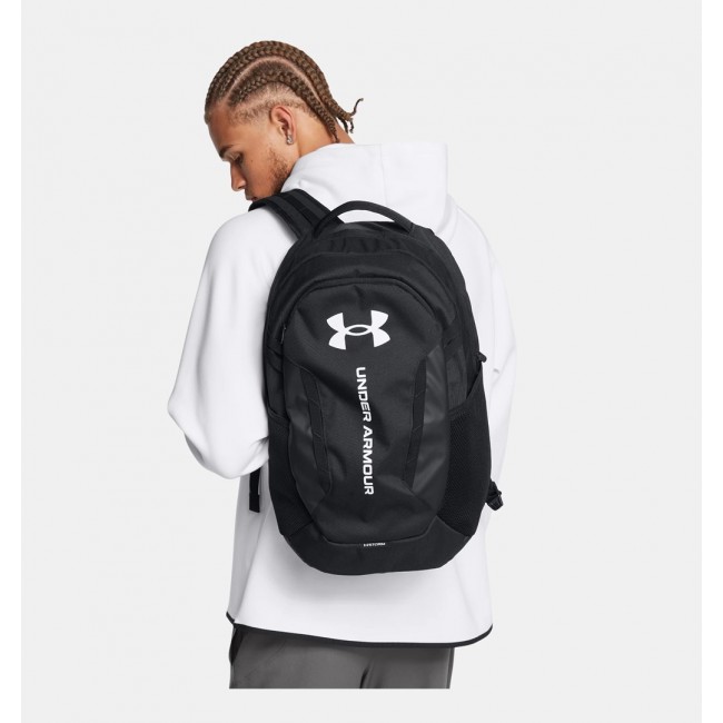 Under Armour UA Hustle 6.0 backpack Casual backpack Black Polyester Under Armour UA Hustle 6.0 backpack Casual backpack Black Polyester