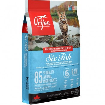 ORIJEN Six Fish Cat - dry cat food - 5,4kg