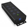 ICY BOX IB-HUB1703-QC3 USB 3.2 Gen 1 (3.1 Gen 1) Type-B 5000 Mbit/s Black ICY BOX IB-HUB1703-QC3 USB 3.2 Gen 1 (3.1 Gen 1) Type-B 5000 Mbit/s Black