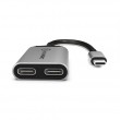 ALOGIC UL2CAPW-SGR interface hub USB 3.2 Gen 1 (3.1 Gen 1) Type-C Grey