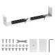 Maclean compact under-desk cable organizer, max load 5kg, white, MC-107 W Maclean compact under-desk cable organizer, max load 5kg, white, MC-107 W