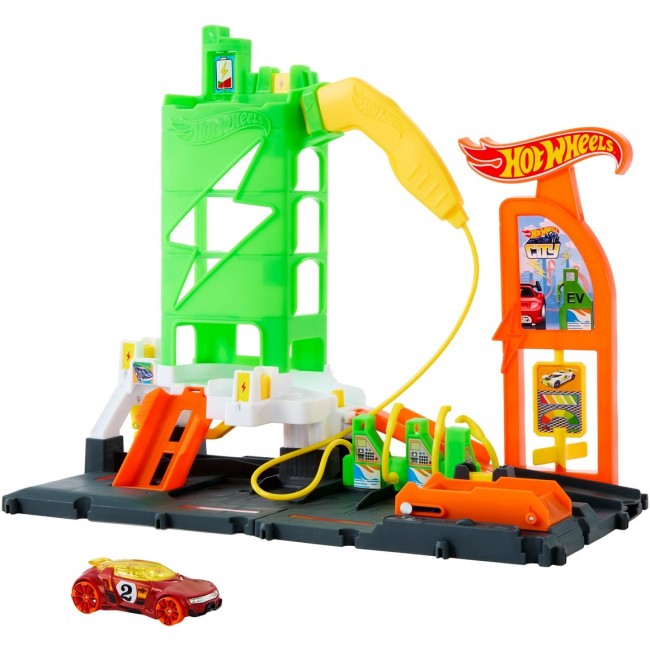 Mattel Hot Wheels City Super Car Charging Station HTN79 Mattel Hot Wheels City Super Car Charging Station HTN79