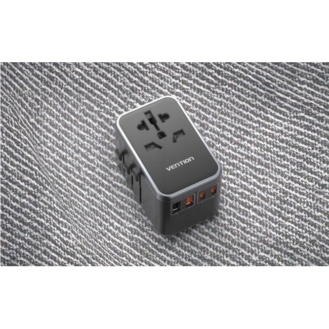 Vention 65W GaN Travel Adapter and Charger 2x USB-A 2x USB-C Vention 65W GaN Travel Adapter and Charger 2x USB-A 2x USB-C