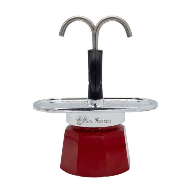 Bialetti Mini Express Magritte Moka pot Red, Silver