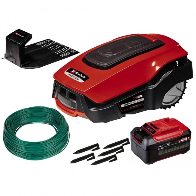 Einhell FREELEXO 1200 LCD BT Robotic lawn mower Battery Red Einhell FREELEXO 1200 LCD BT Robotic lawn mower Battery Red