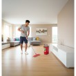 Flat Mop + Bucket + Telescopic Pole + 2 x Microfibre Pad 5.7L Floor Cleaning XXL Set Rotating Head Flat Mop + Bucket + Telescopic Pole + 2 x Microfibre Pad 5.7L Floor Cleaning XXL Set Rotating Head